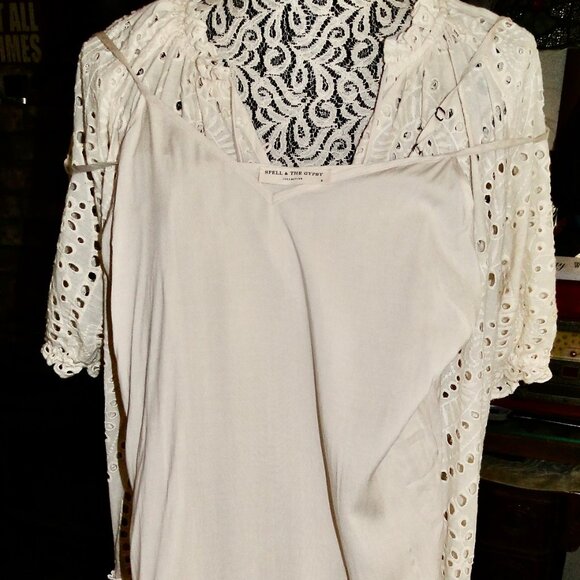 RARE-Spell and the Gypsy Collective Fairytale Anglaise Gown-SAMPLE Gown - Picture 6 of 8